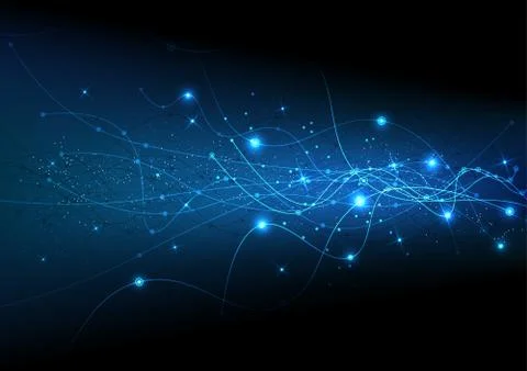 Vector background abstract technology communication data Science Illustrazione stock
