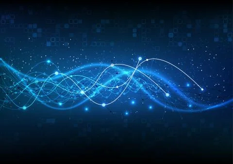 Vector background abstract technology communication data Science Stock Illustration