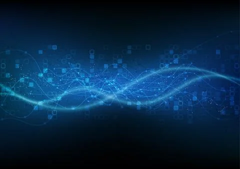 Vector background abstract technology communication data Science Stock Illustration