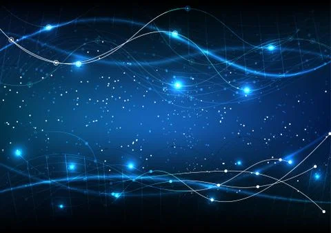 Vector background abstract technology communication data Science Stock Illustration