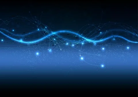 Vector background abstract technology communication data Science Illustrazione stock