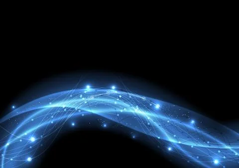 Vector background abstract technology communication data Science Illustrazione stock