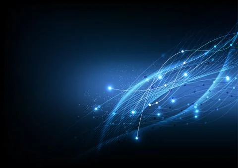 Vector background abstract technology communication data Science Stock Illustration
