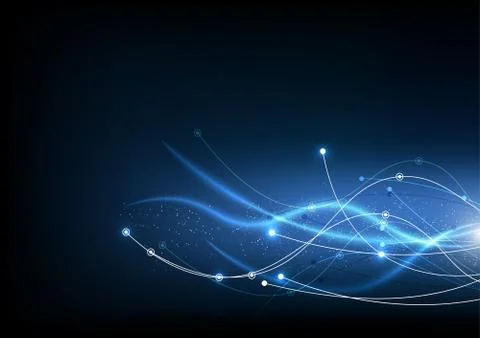 Vector background abstract technology communication data Science Stock Illustration