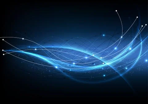 Vector background abstract technology communication data Science Stock Illustration