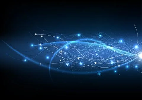 Vector background abstract technology communication data Science Illustrazione stock