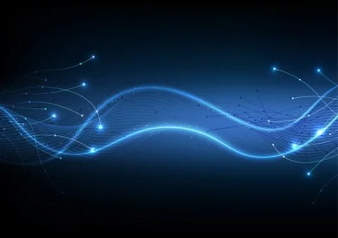 Vector background abstract technology communication data Science Stock Illustration