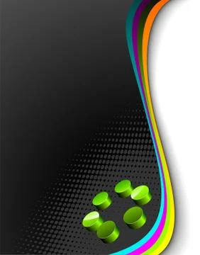 Vector background with abtrsct 3d circle element. Stock Illustration