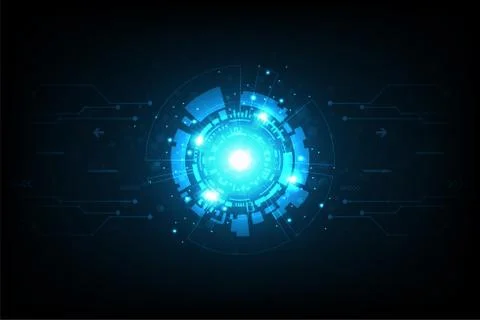 Vector background in advanced technology form. Stockillustratie