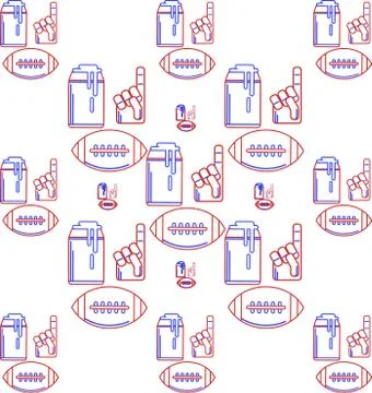 Vector background for American football Stock Illustration