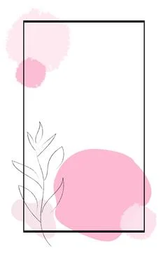 Vector background and frame template with place for text in simple modern style Stock Illustration