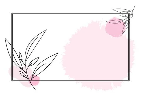 Vector background and frame template with place for text in simple modern style Stock Illustration