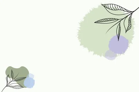 Vector background and frame template with place for text in simple modern style Stock-Illustration