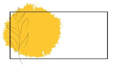 Vector background and frame template with place for text in simple modern style Stock Illustration