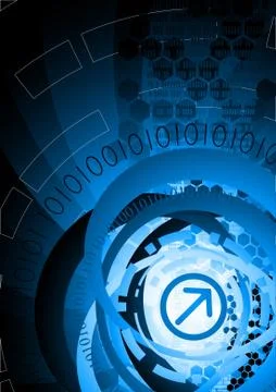 Vector background with arrow Stock Illustration