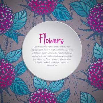 Vector background with autumn chrysanthemums Stock-Illustration