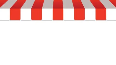 Vector background with awning top Illustrazione stock