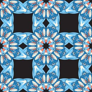 Vector background. Beautiful geometric square pattern. Imitation of chinese Stock Illustration