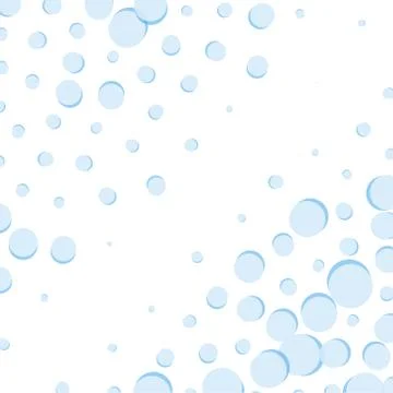 Vector background in blue drops on a white background eps Stock Illustration