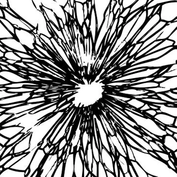 Vector background of broken windshield glass Stock Illustration