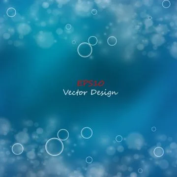 Vector background with bubbles Stock Illustration