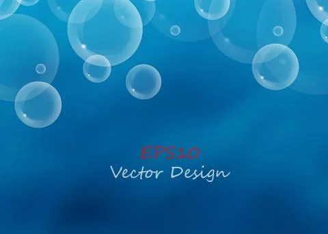 Vector background with bubbles Stock Illustration