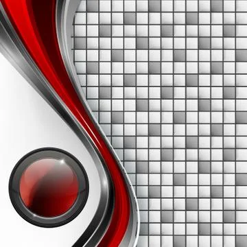 Vector background with button Stock Illustration