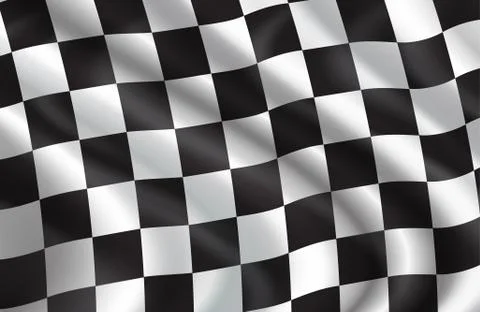 Vector background of checkered flag pattern Stock Illustration