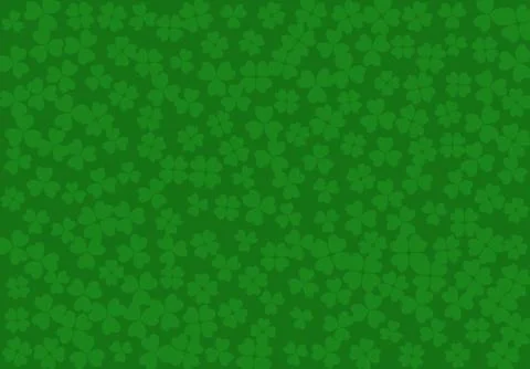 Vector background clover leaves, st Patricks day Stock Illustration