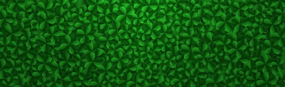 Vector background clover leaves, st Patricks day Stock Illustration