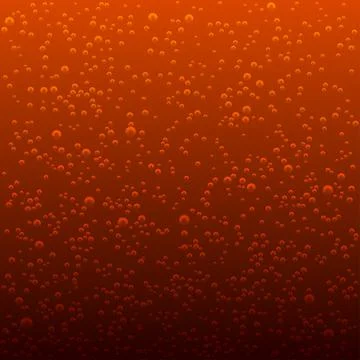 Vector background of cola bubbles. Sparkling bubbles. Illustrazione stock