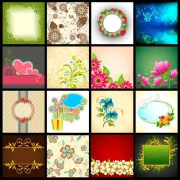 Vector Background Collection Stock Illustration
