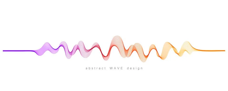 Vector background with color abstract blend wave Illustrazione stock