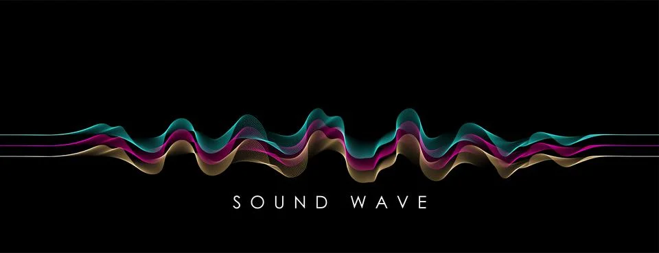 Vector background with color abstract blend wave Stock Illustration