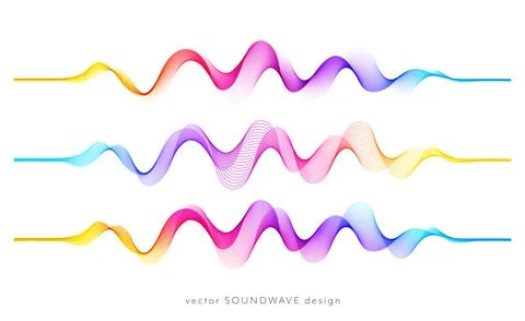 Vector background with color abstract blend wave Stock Illustration