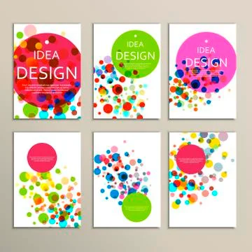 Vector background with color bubbles for your design Stock Illustration