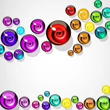 Vector background of colorful decorative candy elements. Stock Illustration