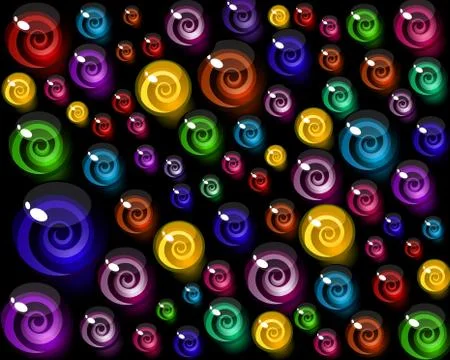 Vector background of colorful decorative candy elements. 스톡 일러스트