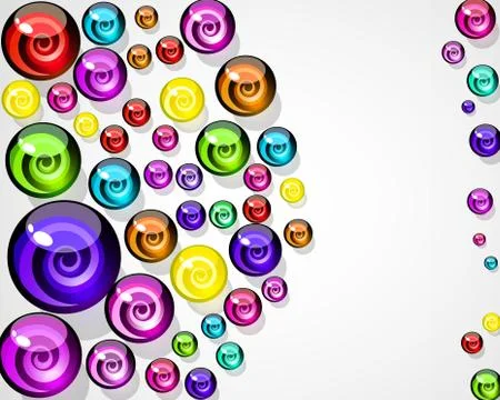 Vector background of colorful decorative candy elements. 스톡 일러스트