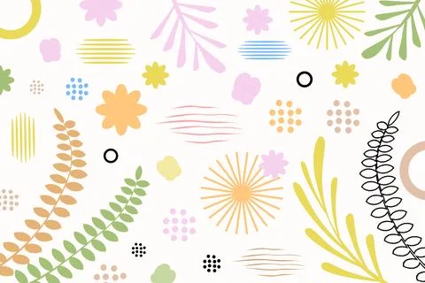 Vector background of colorful leaves 1 Stock Illustration