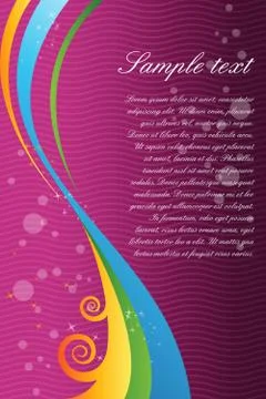 Vector background with colorful swirls Stock-Illustration