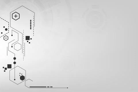 Vector background in the concept of technology. Stock Illustration