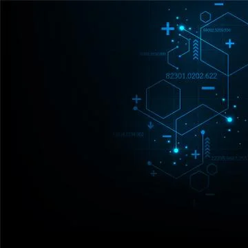 Vector background in the concept of technology. Stock-Illustration