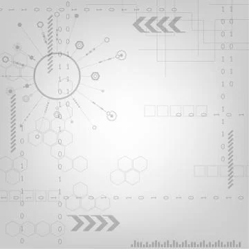 Vector background in the concept of technology. Stock Illustration