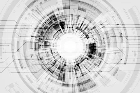 Vector background in the concept of technology. Stock Illustration