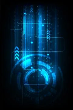 Vector background in the concept of technology. Stock Illustration