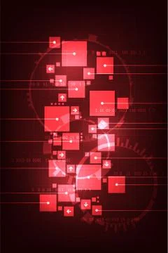 Vector background in the concept of technology. Stock-Illustration