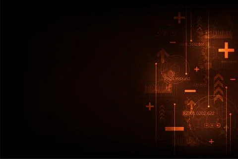 Vector background in the concept of technology. Stock-Illustration