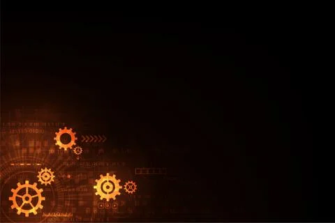 Vector background in the concept of technology. Stock Illustration