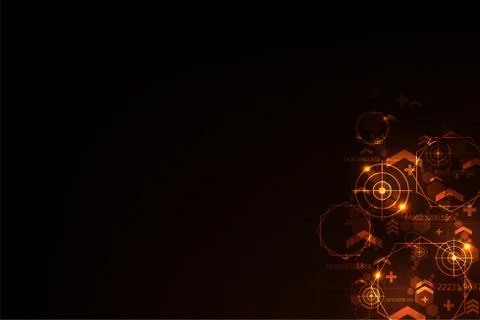 Vector background in the concept of technology. Stock Illustration